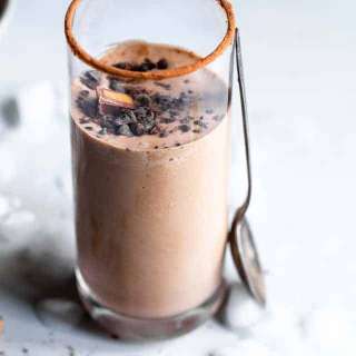 Peanut Butter Keto Low Carb Smoothie With Almond Milk