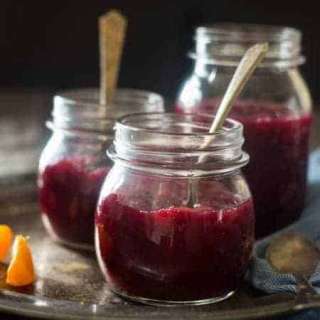 Homemade Cranberry Sauce with Maple and Orange