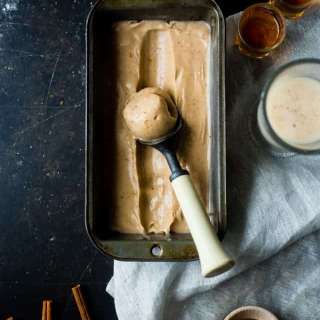 Coconut Milk Ice Cream with Rum and "Eggnog" {GF + Vegan}