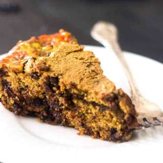 Skillet Chocolate Chip Cookie Cake With Candy Corn