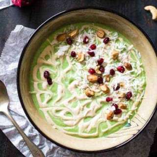 Avocado Smoothie Bowl With Cashew Cream