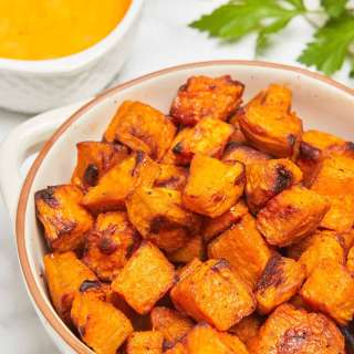 Air-Fryer Sweet Potato Cubes
