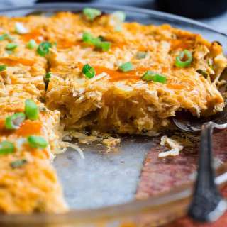 Paleo Buffalo Chicken Spaghetti Squash Casserole