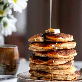Fluffy Blueberry-Kefir Pancakes