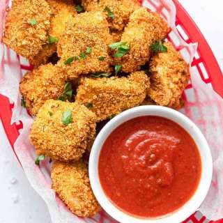 Low-Carb Keto Paleo Baked Chicken Nuggets In The Air Fryer