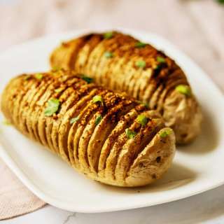 Air-Fryer Hasselback Potatoes