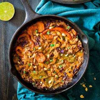 Vegan Rainbow Peanut Noodles