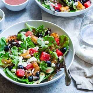 Watermelon-Feta Salad (With Cajun Shrimp)