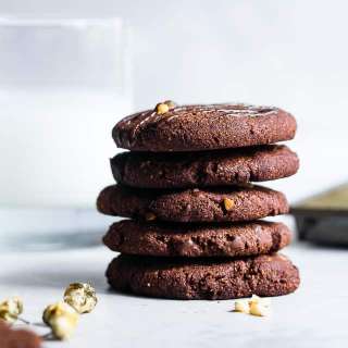 Vegan Chocolate-Walnut Brownie Cookies