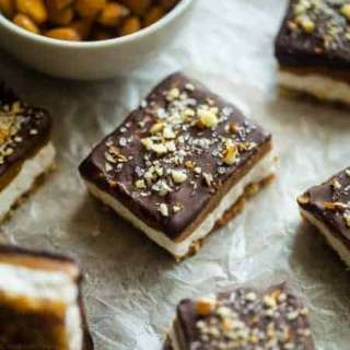 Paleo And Vegan Almond-Salted No-Bake Bars