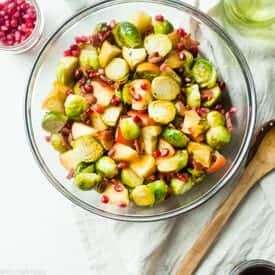 Brussels Sprouts Salad with Apple and Bacon
