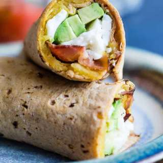 Southwestern Breakfast Burrito With Acorn Squash