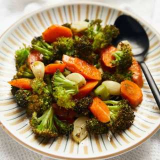 Roasted Broccoli And Carrots