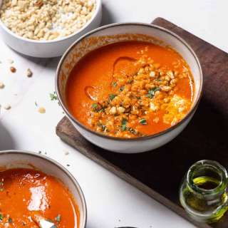 Roasted Red Pepper And Tomato Soup