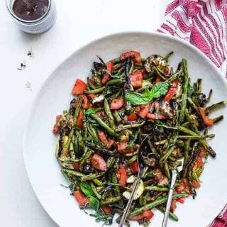 Grilled Zucchini and Green Bean Salad