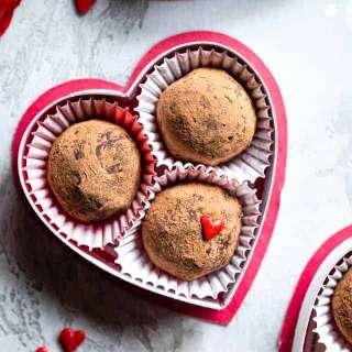 Dairy Free Vegan Chocolate Valentine Truffles
