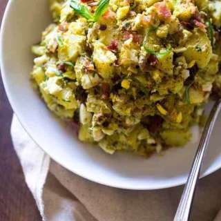 Sweet Potato Salad with Avocado Pesto