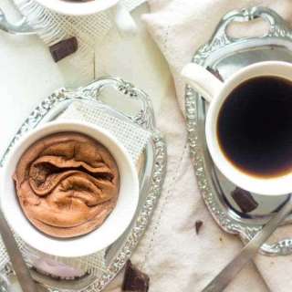 Egg White Chocolate Soufflé {Low-Carb, GF, High-Protein, Low-Fat}