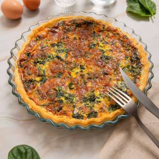 Spinach-Bacon Quiche Recipe