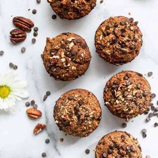 Almond Flour Paleo Banana Nut Muffins With Chocolate Chips