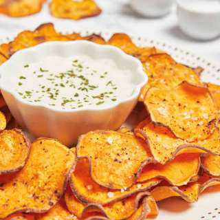 Air-Fryer Sweet Potato Chips