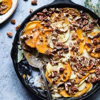Healthy Scalloped Sweet Potato Casserole