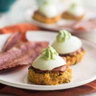 Mexican Carrot Fritters With Bacon And Egg