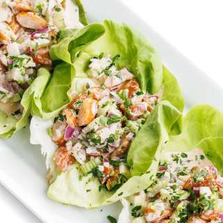 Smoked Shrimp Salad Lettuce Cups