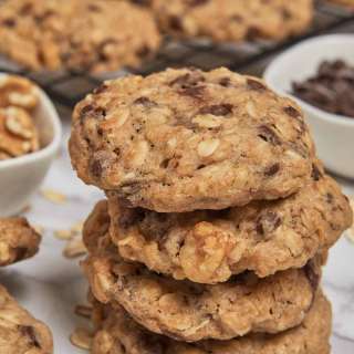 Oatmeal-Walnut-Chocolate Chip Cookies