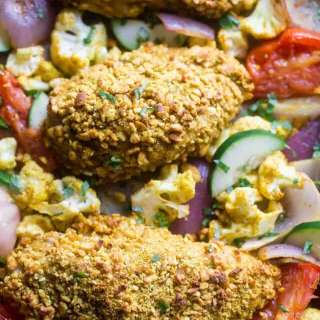 Healthy Cashew Chicken Sheet Pan Dinner