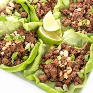 Asian Szechuan Beef Lettuce Wraps