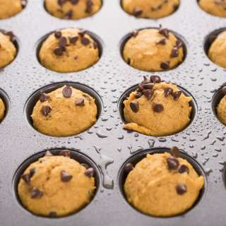Pumpkin Chocolate Chip Mini Muffins