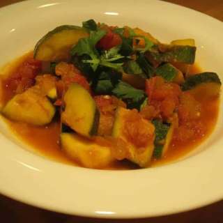 Indian Spiced Zucchini and Tomatoes