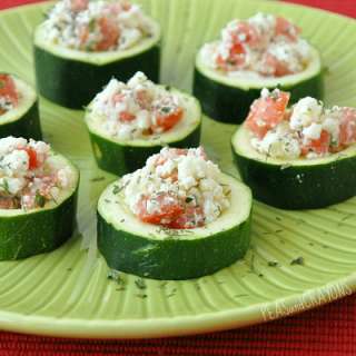 Baked Zucchini Bruschetta Bites