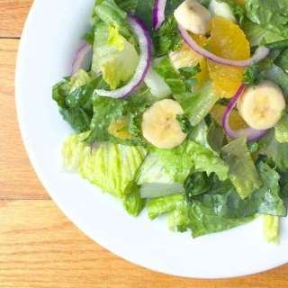 Caribbean Fruit Salad with Bananas and Red Onions