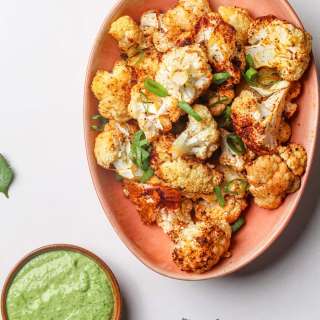 Roasted Cauliflower With Tahini Sauce