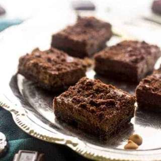 Chocolate Cheesecake Bars with Butterscotch Chips