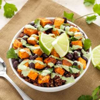Sweet Potato and Black Bean Quinoa Bowls