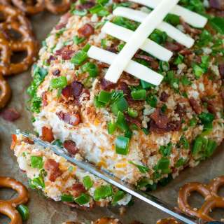 Jalapeño Popper Football Cheese Ball