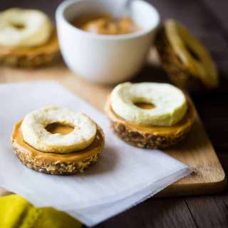 Peanut Apple Bites with Kettle Corn