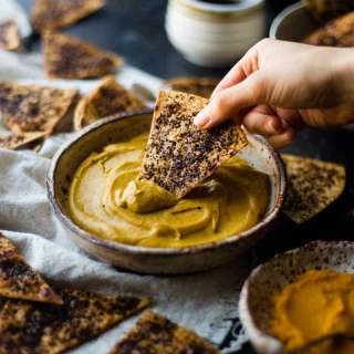 Healthy Pumpkin Pie Dip With Coffee Chips