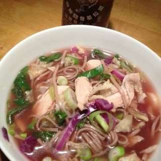 Asian Chicken Soup with Soba Noodles