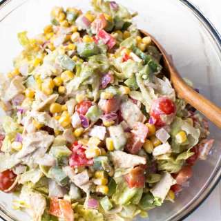 Creamy Chicken Fajita Chopped Salad