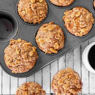 Pumpkin Muffins with Pecan Streusel
