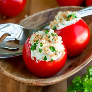 Goat Cheese Stuffed Tomatoes