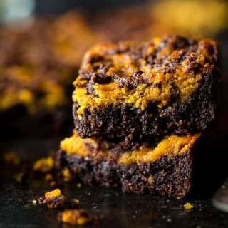 Vegan Brownies Stuffed with Peanut Butter Cookie Dough
