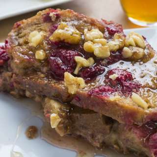 Baked Apple Raspberry French Toast