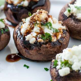 Herbed Goat Cheese Stuffed Mushrooms