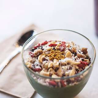 Acai Bowl with Pomegranate and Coconut