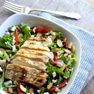 Roasted Red Peppers And Almond Salad
